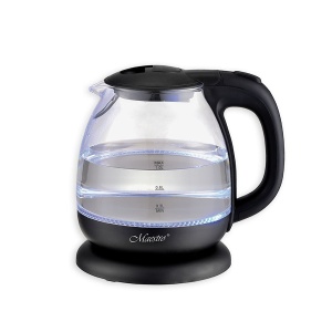 Small glass electric kettle 1L 1100W black MAESTRO MR-055-BLACK