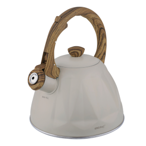 Czajnik z gwizdkiem, 2 L, kremowy, stal nierdzewna KINGHOFF KH-1998