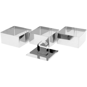 Set of baking rims with plunger 4 ele BRUNBESTE BB-3156