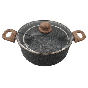 Garnek do smażenia frytek 24 cm / 4 L z koszykiem i pokrywką KINGHOFF KH-1985