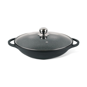 Wok with lid, deep non-stick frying pan, large, 32 cm MAESTRO MR-4832