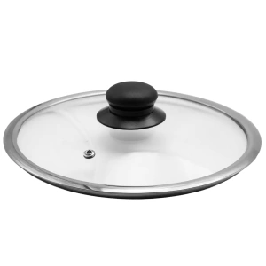 Glasdeckel für Töpfe mit Knauf und Metallrand Ø22cm BRUNBESTE BB-5526