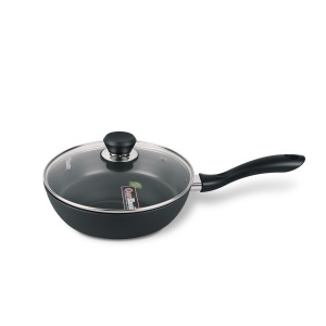Frying pan with lid gas induction 20cm black MAESTRO MR-1205-20
