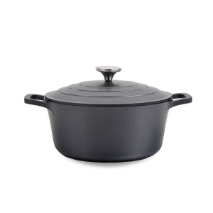 Pot with lid, black 20cm 2.5L black MAESTRO MR-4520