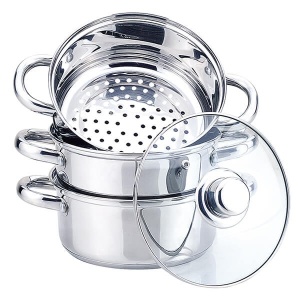Garnek do gotowania na parze garnki 24cm 5.0L parowar MAESTRO MR-2900-24