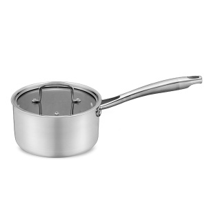 Professional steel pot with lid induction gas 16cm 1.6L MAESTRO MR-3504-16S