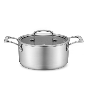Professional steel pot with lid induction gas 20cm 3.1L MAESTRO MR-3504-20