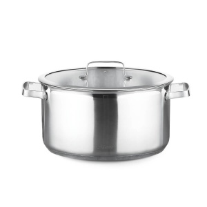 Garnek stalowy z pokrywką na indukcję gaz 16cm 1.3L MAESTRO MR-3514-16