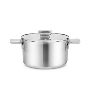 Steel pot with lid for induction gas 18cm 2.5L MAESTRO MR-3521-18