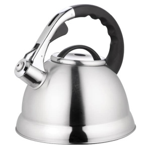 Stahlkessel mit Pfeife für Gasinduktion 2,8 l silberfarben MAESTRO MR-1328