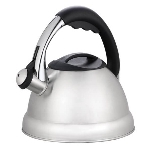 Stahlkessel mit Pfeife für Gasinduktion 2,9 l silberfarben MAESTRO MR-1329