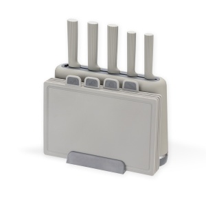 Messerset + Bretter auf Ständer, Set MAESTRO MR-1412-GREY Küchenmesser