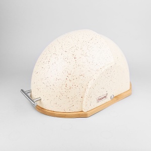 Oval beige breadbox MAESTRO MR-1678G-BEIGE