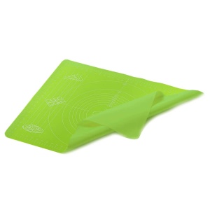 Silikon-Backmatte mit Messbecher groß 60x50cm braun MAESTRO MR-1588P-L