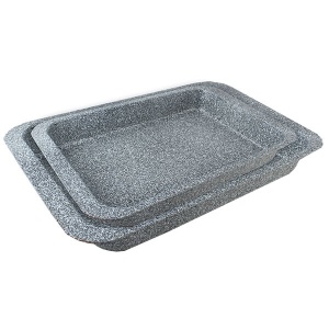 Rectangular baking dish Granite 36cm metal MAESTRO MR-1116-36