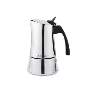 Steel gas induction coffee maker 4 cups 200ml MAESTRO MR-1668-4