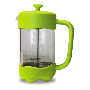 Glass coffee tea infuser French press 1000ml green MAESTRO MR-1669-1000