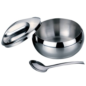 Zuckerdose, Stahl, Metall, Silber, für Zucker, 300 ml MAESTRO MR-1690