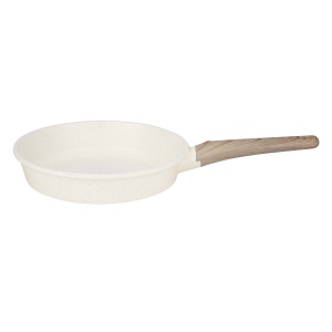 Marble frying pan 26cm non-stick induction gas beige BRUNBESTE BB-5538