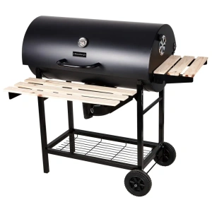 Duży grill ogrodowy, węglowy, pokrywa + półki + popielnik KLAUSBERG KB-9033
