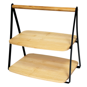 Zweistöckiger Klappteller, Ständer, Küchenregal, BRUNBESTE BB-5575