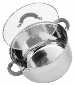 Garnek stalowy ze stali nierdzewnej 24cm 5.6L ROSSNER X5