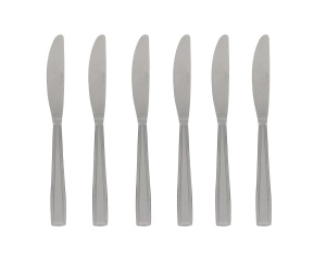 Noże obiadowe stołowe gastronomiczne gastro 6 sztuk zestaw ROSSNER T3189