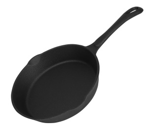 Patelnia żeliwna 20cm ciężka czarna ROSSNER KL1150