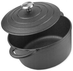 Garnek żeliwny ciężki żeliwo 26cm 4.8L ROSSNER KL1500