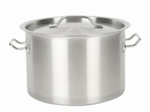 Garnek stalowy ze stali nierdzewnej gastro 14L 30x20 ROSSNER T8000