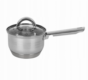 Rondelek garnek stalowy 16cm 1.5 l grube dno gaz indukcja gaz ROSSNER MM7048-R