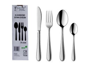 Sztućce 24-ele zestaw sztućców 6 osób ROSSNER T5180