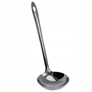 Stalowa chochla łyżka wazowa do nabierania zupy 28cm KAMILLE KM-4342