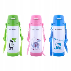Kubek termiczny bidon dla dzieci dziecka z nadrukiem 500ml KAMILLE KM-2086