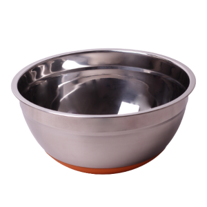 Miska kuchenna ze stali nierdzewnej silikonowe dno 24cm stalowa KAMILLE KM-4349