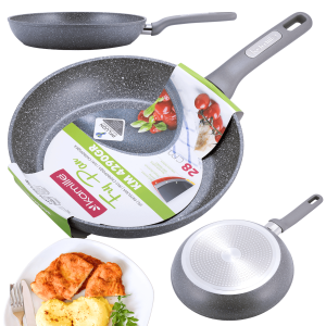 Patelnia 28cm z powłoką granitową indukcja KAMILLE KM-4290GR