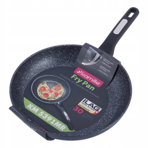 Porządna patelnia marmurowa gruba 30cm indukcja KAMILLE KM-5391MR
