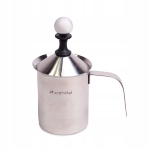 Spieniacz ubijak do mleka stalowy ręczny 400ml KAMILLE KM-5841