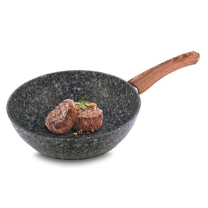 Patelnia granitowa głęboka wok 26cm indukcja KAMILLE KM-4166