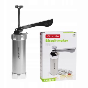 Maszynka dekorator do ciast ciastek ciasteczek tortów + 16 końcówek KAMILLE KM-3009