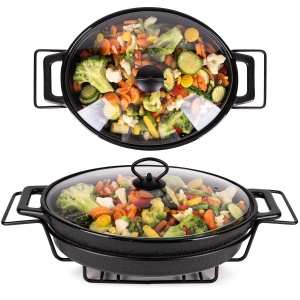 Naczynie żaroodporne ceramiczne waza z podgrzewaczem 3.5L KAMILLE KM-6430