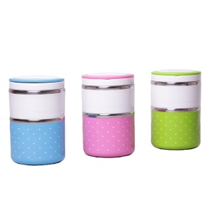 Pojemnik obiadowy lunchbox lunch box na żywność 1080ml 3 kolory KAMILLE KM-2103