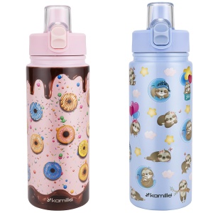 Kubek termiczny termos bidon dziecięcy dla dziecka dzieci 600ml 2 wzory KAMILLE KM-2164