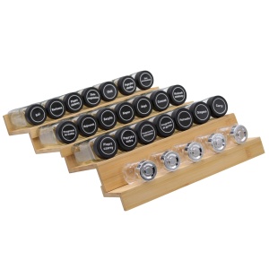 Organizer na przyprawy ze słoiczkami 30 elementów 43x33cm do przypraw przyprawnik BRUNBESTE BB-5589