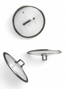 Pokrywka szklana z odpowietrznikiem uniwersalna do garnka patelni pokrywa 20CM MASTERPAN MP-2355