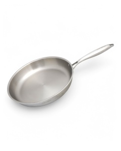 Patelnia stalowa 30CM ze stali nierdzewnej indukcja MASTERPAN MP-2396