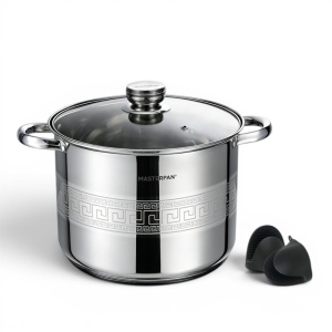 Garnek stalowy gastronomiczny gastro duży 26CM 11.1L indukcja MASTERPAN MP-5146