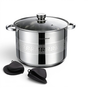 Garnek stalowy gastronomiczny gastro duży 32CM 19.3L indukcja MASTERPAN MP-5149