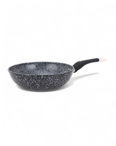 Patelnia głęboka wok granitowy 28x8.5cm nieprzywierający indukcja gaz MASTERPAN MP-2354