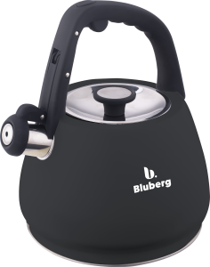 Czajnik na gaz indukcję stalowy z gwizdkiem czarny mat duży 3L BLUBERG BBG-2810